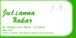 julianna makar business card