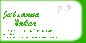 julianna makar business card